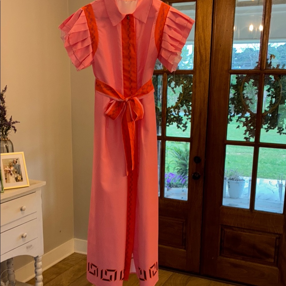 Pink and Orange Dress